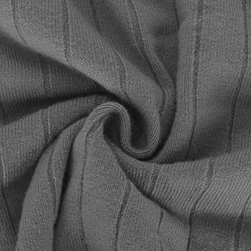 סוודרים של קרדיגן לנשים שרוול ארוך קצוץ סוודר קרדיגן צבע מוצק בצוואר V כפתור צוואר מעלה מעיל לנשים
