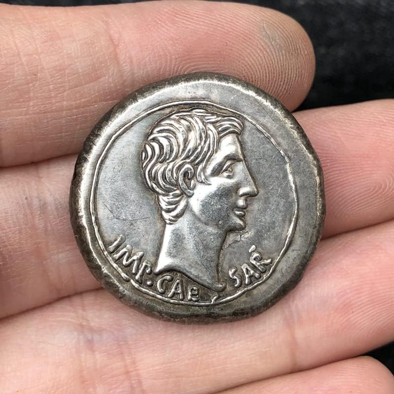 מטבעות רומאים פליז מכסף מלאכות עתיקות מצופות מטבעות זיכרון זרות בגודל לא סדיר סוג 2