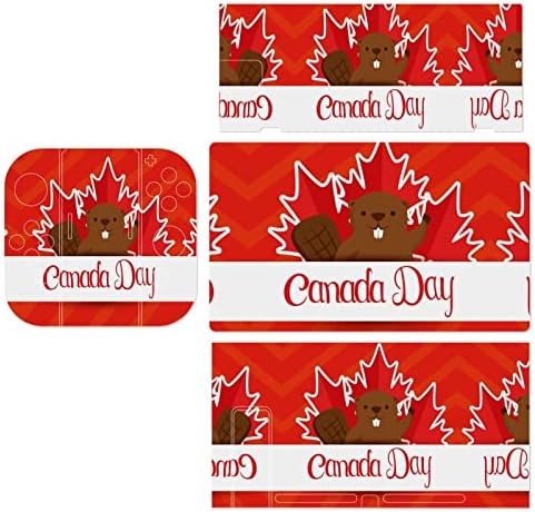 המרמיטה וקנדה עלה דגל מדבקות מדבקות כיסוי עור מגן לוחית עבור נינטנדו מתג