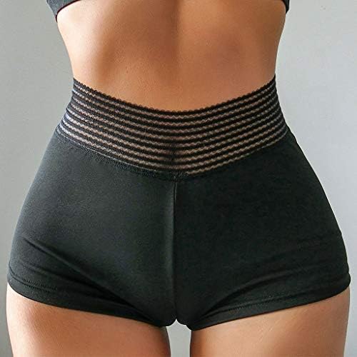 מכנסיים קצרים של טניס לנשים במותניים גבוהות בקרת בטן קצרה