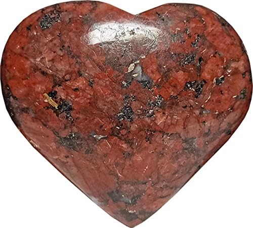 Aldomin® Boxite Pupy Heart בצורת 72 גרם אבן טבעית גביש גביש רייקי ריפוי אבן חן מתנה לקריסטל ליוניסקס