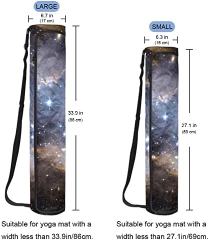 תיק נשיאה מזרן יוגה שקיות מנשא פילאטיס חוף חדר כושר גלקסי החלל החיצון קונסטליישן, 6.7איקס 33.9 אינץ ' /17איקס 86 ס מ