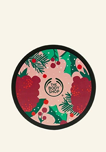 חנות הבודי חמאת גוף ברי חגיגית 200 מיליליטר מהדורה מיוחדת 2020 קרם לחות ניחוח מתוק, חריף ופירותי טבעוני