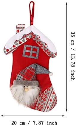 זמן קרוב לסגנון אירופאי גרבי חג המולד אביזרי שקית ממתקים מתנות קטנות שקית מתנה גרביים סנטה דקורטיבי תליון עצי חג כל