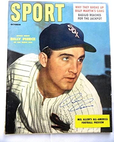 בילי פירס חתם על מגזין חתימה ספורט 1957 וייט סוקס ג ' יי. אס. איי. 71988-מגזינים עם חתימה של ליגת הבייסבול