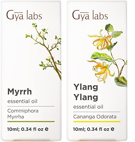שמן Myrrh לעור וילנג ילאנג שמן אתרי למערך עור - שמנים אתריים של טהור - 2x10ml - מעבדות Gya