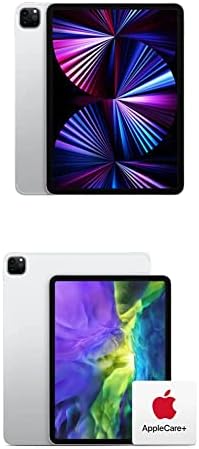 Apple 2021 11 אינץ 'iPad Pro - כסף עם AppleCare+